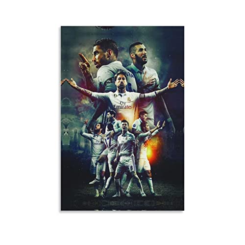 Leinwandbild 60 * 90cm Sergio Ramos Karim Benzema Sergio Ramos Toni Kroos Isco Kazuki Ganaha Poster e Wall Art Modern Family camera da letto Decor Senza Cornice von ACIDI