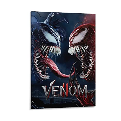 Leinwandplakat 60*90cm Venom Let There Be Carnage Movie Adventure Action 2021 Poster Canvas Wall Art Pictures for Bedroom Senza Cornice von ACIDI