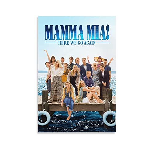 Poster Und Gedruckte 30 * 50cm Mamma Mia 2 Here We Go Again Film painting Canvas poster Stampe wall art Picture Senza Cornice von ACIDI