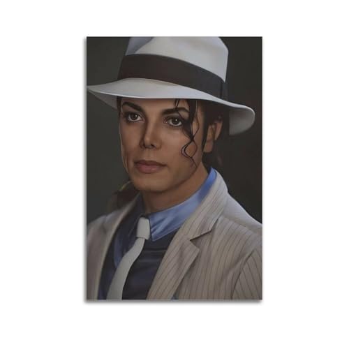 ACIFHGUE Poster, Motiv: Sänger Michael Jackson, dekoratives Gemälde, Leinwand, Wandposter und Kunstdruck, modernes Familienschlafzimmer, Dekoration, Poster, 20 x 30 cm ACIFHGUE Poster, Motiv: Sänger Michael Jackson, dekoratives Gemälde, Leinwand, Wandposter und Kunstdruck, modernes Familienschlafzimmer, Dekoration, Poster, 20 x 30 cm von ACIFHGUE