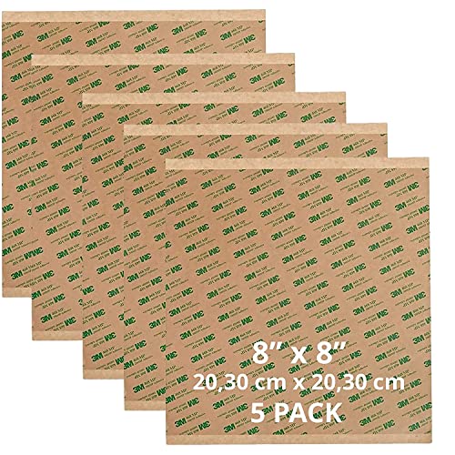 3M 468 MP doppelseitiges Transfer, 5 Blatt (20,30 cm x 20,30 cm) von ACIT