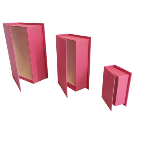 ACIT Buchboxen-Set | 3 verschiedene Größen | Fake Buchbox | Karton | Made in Italy | hochwertiges Design | Handarbeit (Motiv 3) von ACIT