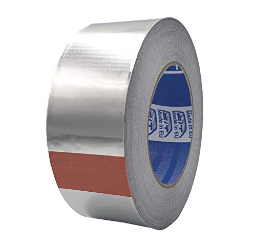 ACIT Aluminium Klebeband 50m x 50mm, Aluminium Hitzebeständiges, Rolle Wasserdichtes Alu Klebeband, für Reparaturen von metallischen Oberflächen von ACIT