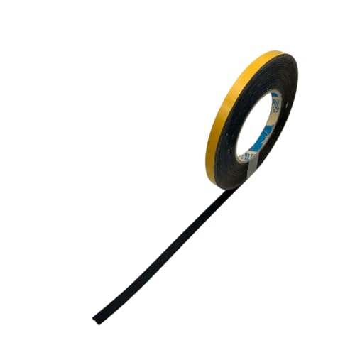 ACIT Selbstklebende Zierleiste, Kantenband, selbstklebend, Zierleiste für Wände, Dekorationen, wasserdicht, 5 m (Schwarz, 10 mm) von ACIT