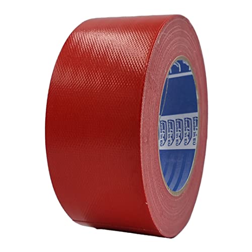 ACIT Super 50 mm x 25 M, verstärktes Gewebeband, Duct Tape, amerikanisches Gewebeband: Reparaturen, Befestigung und Verpackung mit hoher Dichtheit (Rot) von ACIT