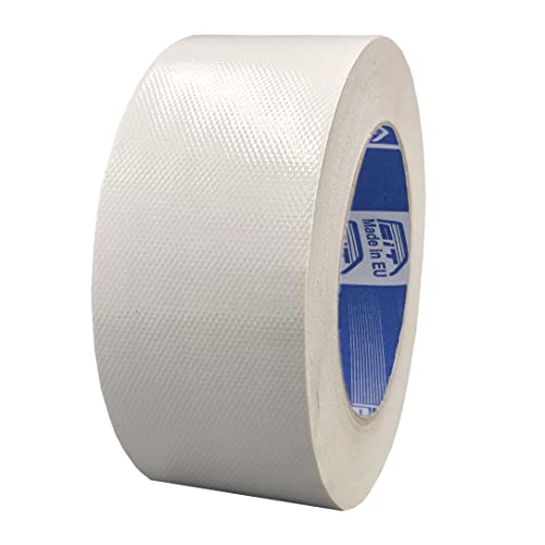 ACIT Super 50 mm x 25 M, verstärktes Gewebeband, Duct Tape, amerikanisches Gewebeband: Reparaturen, Befestigung und Verpackung mit hoher Dichtheit (Weiß) von ACIT