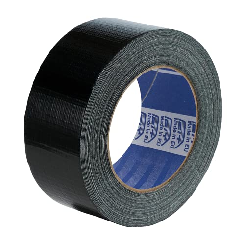 ACIT Gewebeband, panzerband, fabric tape, 50 mm x 25 m, Reparaturband, universal fabric adhesive tape (Schwarz) von ACIT