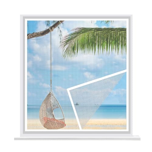 Fliegengitter Fenster 85x135cm Zusammenklappbar Insektenschutz Fenster Abwaschbar Für Balkonfenster Wohnzimmer Kellerfenster Weiß Fliegengitter Fenster 85x135cm Zusammenklappbar Insektenschutz Fenster Abwaschbar Für Balkonfenster Wohnzimmer Kellerfenster Weiß von ACJSDGL