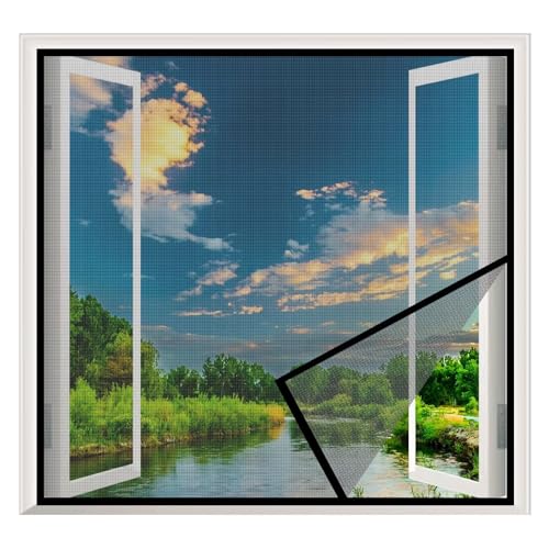 Fliegengitter Fenster Insektenschutz TüR 80x115cm Insektenschutz FüR BalkontüR KellertüR TerrassentüR, Schwarz Fliegengitter Fenster Insektenschutz TüR 80x115cm Insektenschutz FüR BalkontüR KellertüR TerrassentüR, Schwarz von ACJSDGL