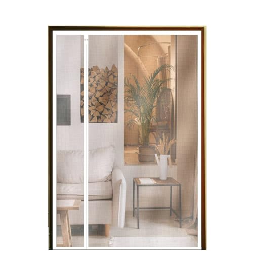 Fliegengitter TüR Magnet 90x230cm, Professionell Insektenschutz BalkontüR, Fliegengitter BalkontüR, Magnetvorhang Ohne Bohren, MüCkenschutz, GenießEn Sie Sommer Weiß von ACJSDGL