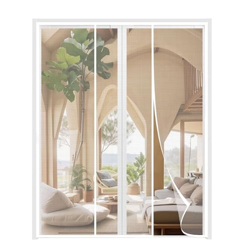 Fliegenvorhang Magnet BalkontüR Ohne Bohren, 165x210cm Fliegengitter Magnet TüR, Insektenschutz Vorhang, Moskitonetz TüRe FliegentüRen FüR TerrassentüR, Weiß Fliegenvorhang Magnet BalkontüR Ohne Bohren, 165x210cm Fliegengitter Magnet TüR, Insektenschutz Vorhang, Moskitonetz TüRe FliegentüRen FüR TerrassentüR, Weiß von ACJSDGL