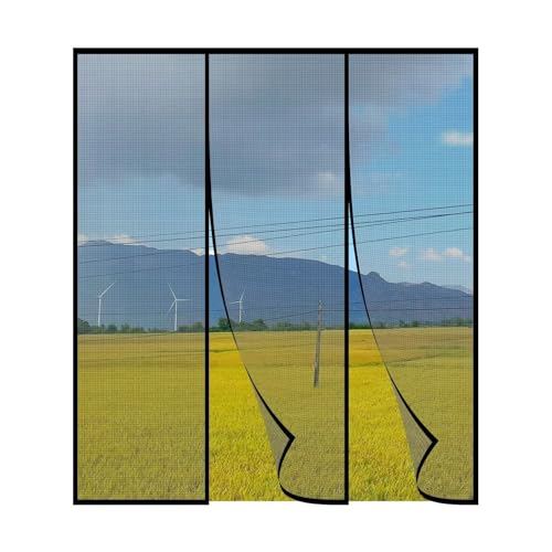 Magnet Fliegengitter TüR, FliegengittertüR BalkontüR Ohne Bohren Mit Vollmagnetstreifen Insektenschutz TüR Vorhang, 180x195cm, Schwarz Magnet Fliegengitter TüR, FliegengittertüR BalkontüR Ohne Bohren Mit Vollmagnetstreifen Insektenschutz TüR Vorhang, 180x195cm, Schwarz von ACJSDGL