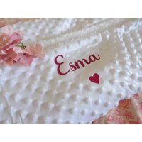 Personalisierte Fleecedecke, Warme Babydecke von ACLAtelierCreatif