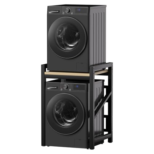 ACLFF Waschmaschine Trockner Schrank, Regal über Waschmaschine, Waschmaschinenregal aus Stahl und Massivholz, Tragfähigkeit 300 kg, für Badezimmer Küche Balkon Waschküche, 73x63x105 cm ACLFF Waschmaschine Trockner Schrank, Regal über Waschmaschine, Waschmaschinenregal aus Stahl und Massivholz, Tragfähigkeit 300 kg, für Badezimmer Küche Balkon Waschküche, 73x63x105 cm von ACLFF