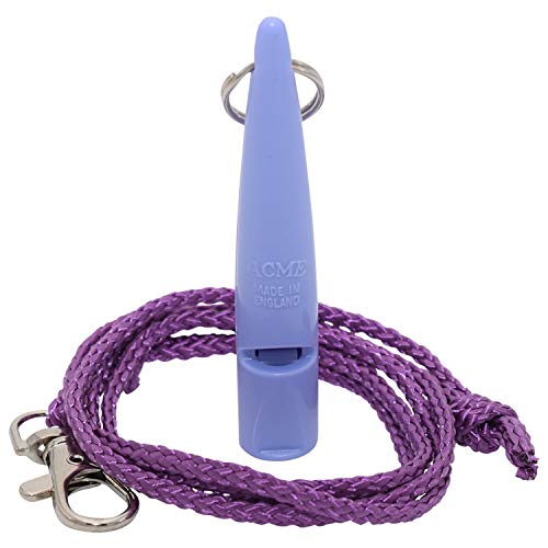 ACME Hundepfeife No. 210,5 + GRATIS Pfeifenband | Hörbar für alle Hund - laut und weitreichend | Für professionelles Rückruf Hundetraining (Violet) von ACME