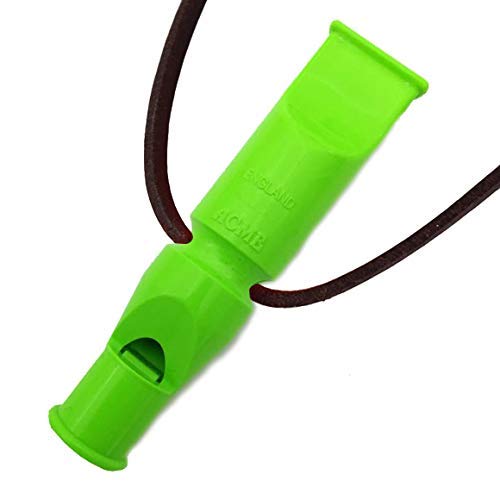 ACME Doppeltonpfeife No. 640 mit GRATIS Pfeifenband aus Leder (90mm, No. 640), DG Green von ACME