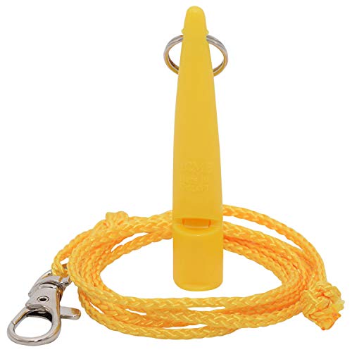 ACME Hundepfeife No. 210,5 + GRATIS Pfeifenband | Hörbar für alle Hund - laut und weitreichend | Für professionelles Rückruf Hundetraining (Yellow) von ACME
