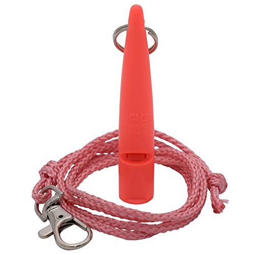 ACME Hundepfeife No. 210,5 + GRATIS Pfeifenband | Hörbar für alle Hund - laut und weitreichend | Für professionelles Rückruf Hundetraining (Coral red) von ACME