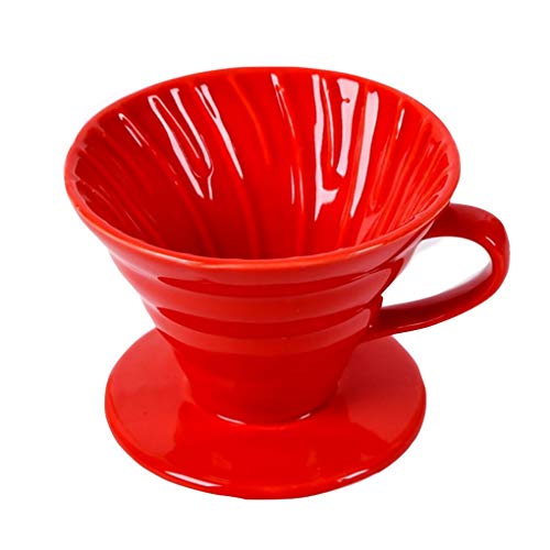 ACMEDE Filter Porzellan-Kaffeefilter Größe 1x2/1x4 1 Loch Kaffeeefilter Permanent Kaffeefilter - Handfilter Kaffee für 1-4 Tassen/1-2 Tassen Porzellanfilter von ACMEDE