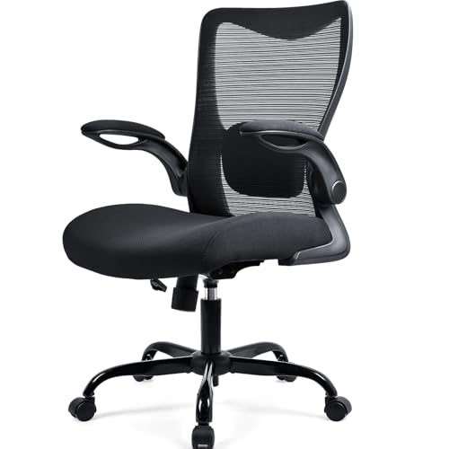 ACMELIFE Bürostuhl Ergonomisch Testsieger, Bürosessel Klappbaren Armlehnen, Verstellbare Lendenstütze, Schreibtischstuhl ergonomisch Computerstuhl PC Stuhl, Drehstuhl mit Rollen, Jugendliche, 150KG von ACMELIFE