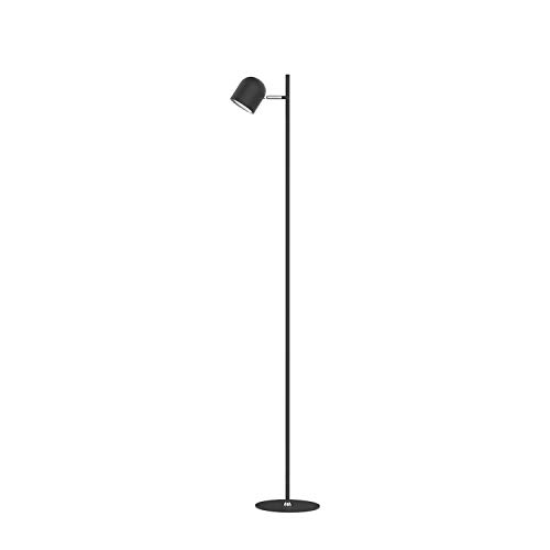 ACMHNC 8W Kabellos Stehlampe LED Dimmbar Touch Stehleuchte Für Wohnzimmer Schlafzimmer Büro, 3600Mah Akku Aufladen Standleuchte Leselampe, 3 Farbtemperatur&Augenschutz,180 ° Drehbarer Schirm,Schwarz von ACMHNC