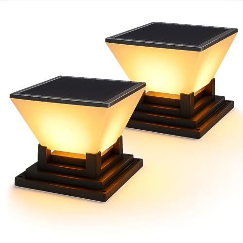 ACMHNC Solar Pfostenkappe 7x7 8x8 9x9 10x10 Solar Pfostenleuchte, 2 Stück Sockelleuchte Außen Ip65 Wasserdicht Garten Zaunpfosten Lampe, 1500mAh Akku, 10 Std, 3 Lichtmodi,für Pfosten,Zaun,Patio ACMHNC Solar Pfostenkappe 7x7 8x8 9x9 10x10 Solar Pfostenleuchte, 2 Stück Sockelleuchte Außen Ip65 Wasserdicht Garten Zaunpfosten Lampe, 1500mAh Akku, 10 Std, 3 Lichtmodi,für Pfosten,Zaun,Patio von ACMHNC