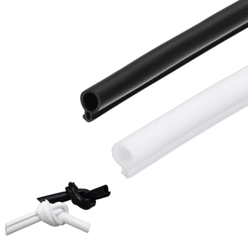 Bubble Bulb Kerf Mount Weather Saching Dichtung, flexibles Klebeband für Tür- und Fensterrahmenschlitze, All-Saison-Schutz black-9mm/0.35in 50m/164ft von ACNMGDF