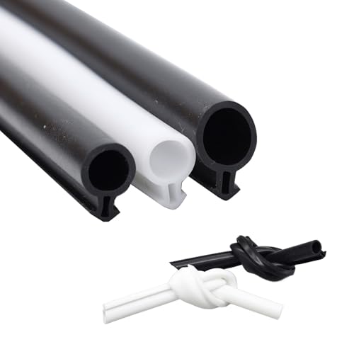 Lampenblase Kerf Mount Weather Striping Tape, einfache Kartenschlitzinstallation für Fenster und Türen, wetterbeständige Siegel black-9mm/0.35in 100m/328ft von ACNMGDF