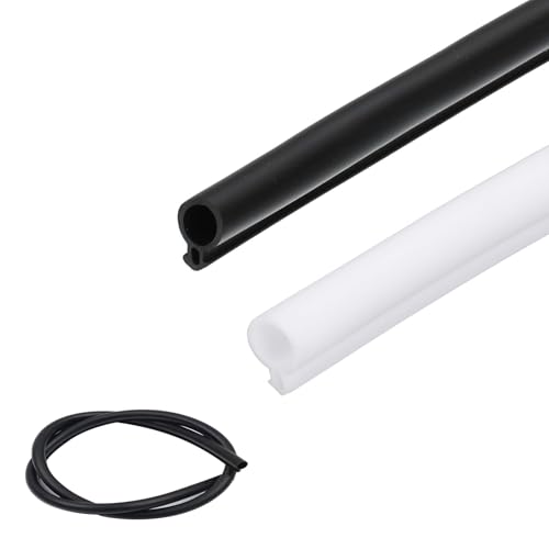 Wetterversiegelstreifen mit Glühbirnenblasen und Kerfhalterung, einfache Installation für Fenster und Türrahmen, spart die Heizungsrechnungen white-10mm/0.39in 20m/65ft von ACNMGDF