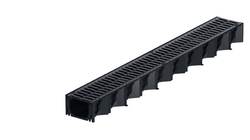 ACO Severin Ahlmann GmbH & Co. KG Entwässerungsrinne 1m Hexaline 2.0 Entwässerungsrinne + 2 Gussroste 50cm, 3-St., 2 Stk. Gussroste á 50cm von ACO Severin Ahlmann GmbH & Co. KG