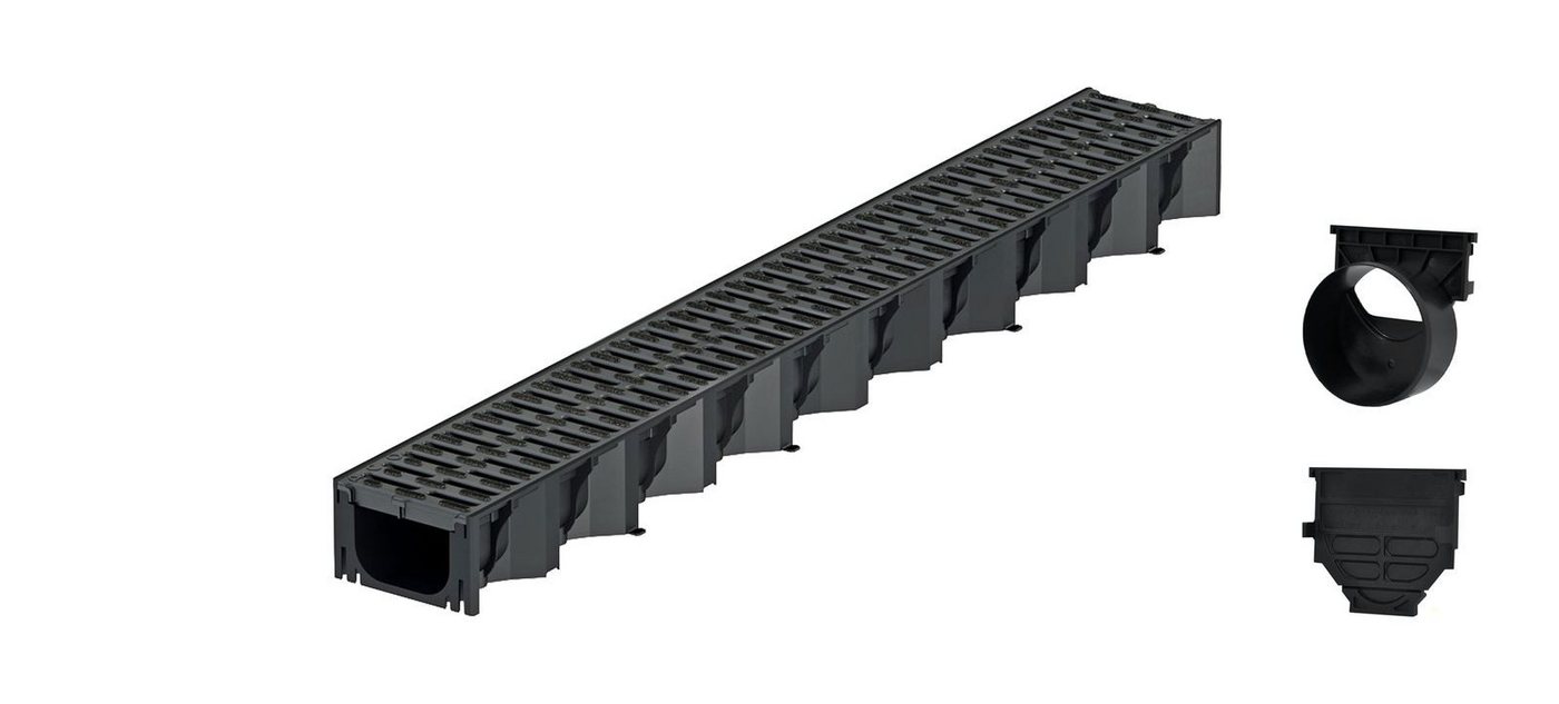 ACO Severin Ahlmann GmbH & Co. KG Entwässerungsrinne 1m Hexaline 2.0 Entwässerungsrinne + Stegrost Microgrip + Ablauf, 4-St., horizontaler Ablauf, Kunststoff Stegrost mit rutschhemmender Struktur ACO Severin Ahlmann GmbH & Co. KG Entwässerungsrinne 1m Hexaline 2.0 Entwässerungsrinne + Stegrost Microgrip + Ablauf, 4-St., horizontaler Ablauf, Kunststoff Stegrost mit rutschhemmender Struktur von ACO Severin Ahlmann GmbH & Co. KG