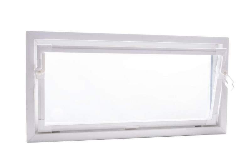 ACO Severin Ahlmann GmbH & Co. KG Kellerfenster Zweifach-Isolierglas Kunststoff Kippfenster weiß, Größe: 100x80cm, wärmeisolierend, Schutzgitter nachrüstbar von ACO Severin Ahlmann GmbH & Co. KG