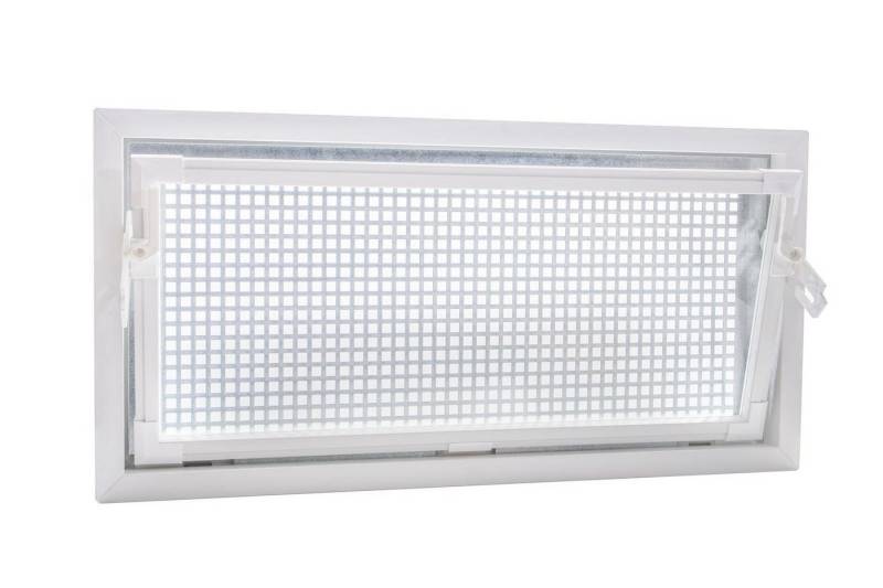 ACO Severin Ahlmann GmbH & Co. KG Kellerfenster Einfachglas ESG Kippfenster weiß 90x60cm + Schutzgitter, wärmeisolierend, inkl. Mäuseschutz, einfache Montage von ACO Severin Ahlmann GmbH & Co. KG