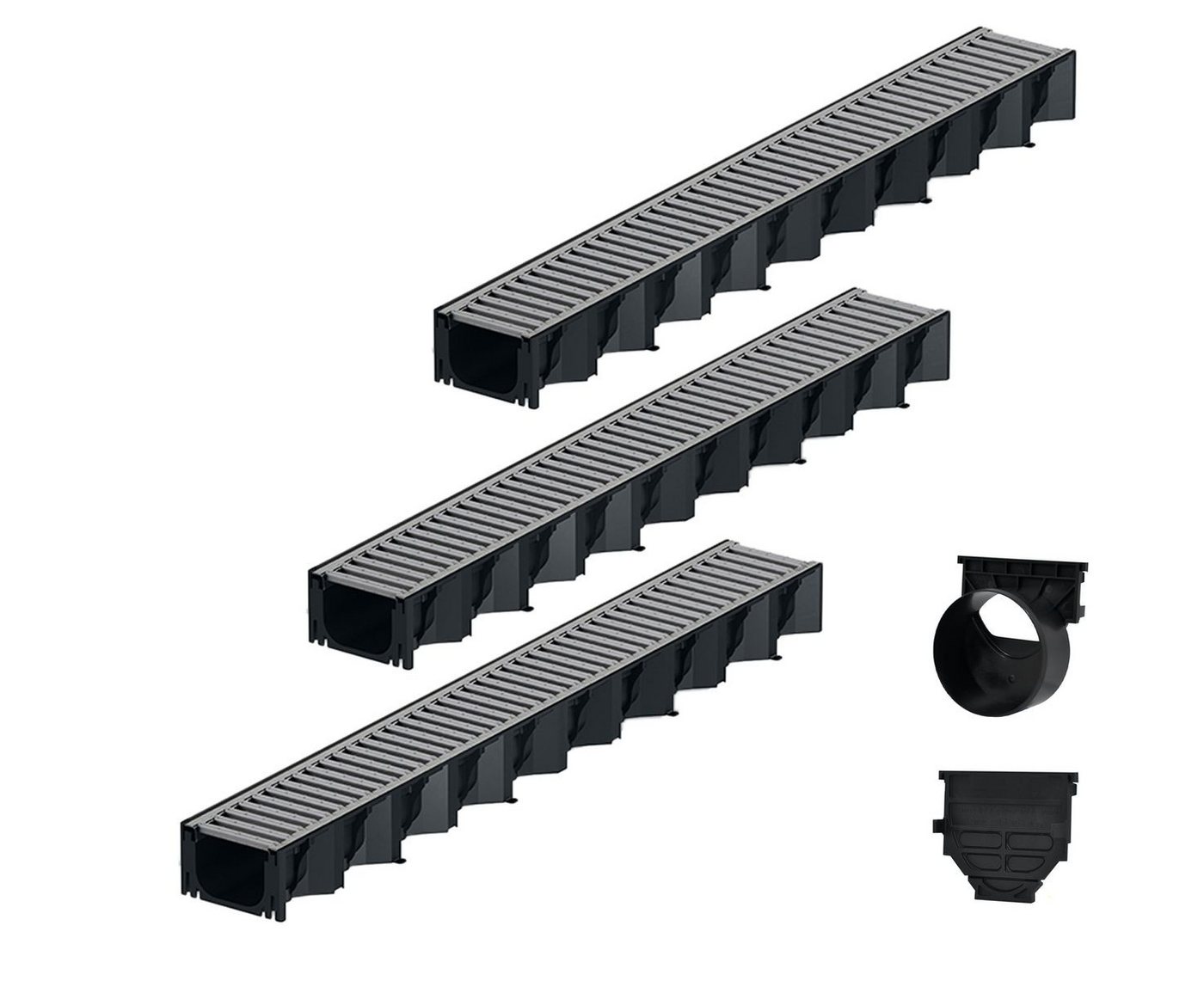 ACO Severin Ahlmann GmbH & Co. KG Entwässerungsrinne 3x1m Hexaline 2.0 Entwässerungsrinne + Stegrost verzinkt + Ablauf, 8-St., horizontaler Ablauf, Rost Stahl verzinkt ACO Severin Ahlmann GmbH & Co. KG Entwässerungsrinne 3x1m Hexaline 2.0 Entwässerungsrinne + Stegrost verzinkt + Ablauf, 8-St., horizontaler Ablauf, Rost Stahl verzinkt von ACO Severin Ahlmann GmbH & Co. KG