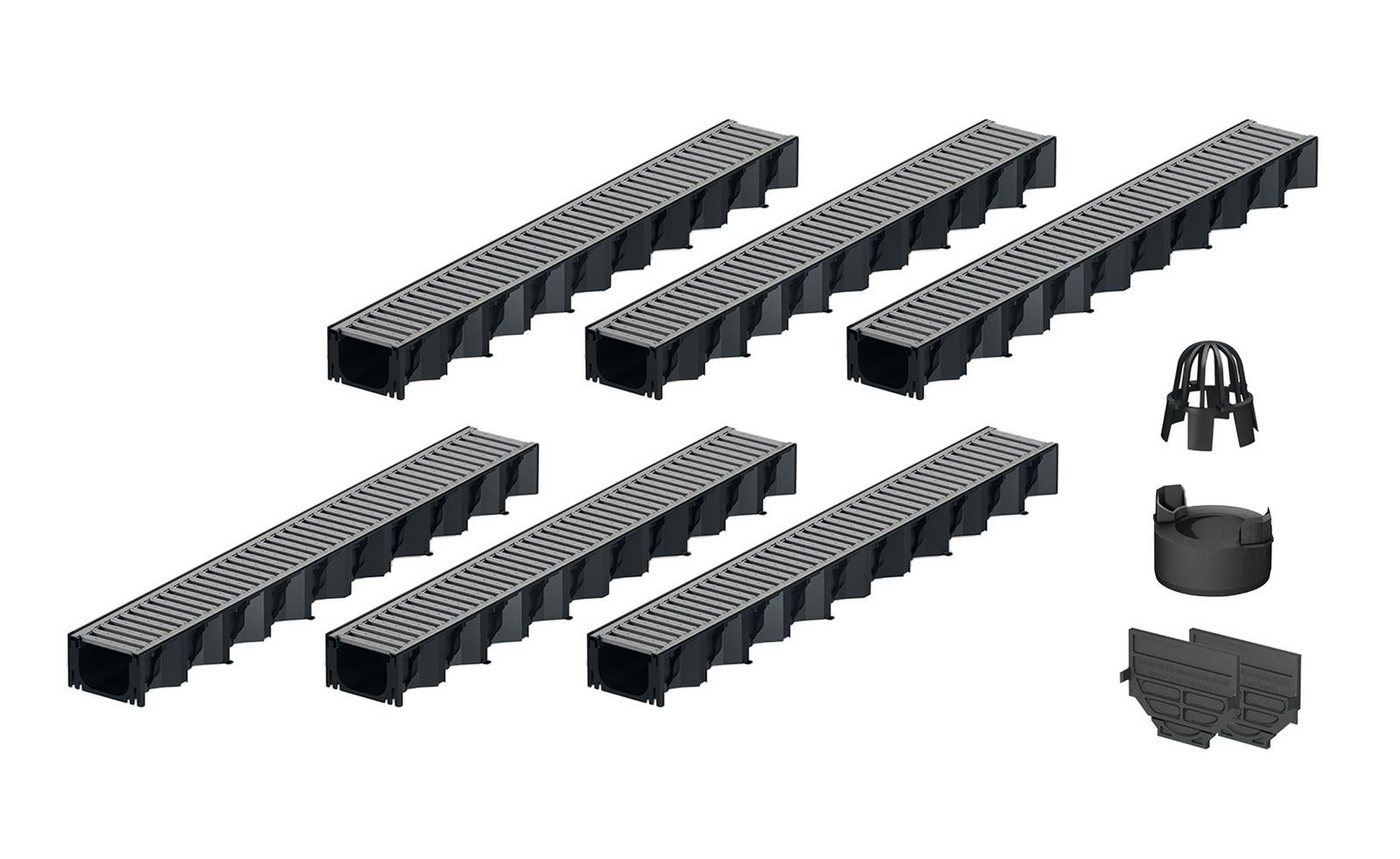 ACO Severin Ahlmann GmbH & Co. KG Entwässerungsrinne 6x1m Hexaline 2.0 Entwässerungsrinne + Stegrost verzinkt + Ablauf, 16-St., vertikaler Ablauf, Rost Stahl verzinkt ACO Severin Ahlmann GmbH & Co. KG Entwässerungsrinne 6x1m Hexaline 2.0 Entwässerungsrinne + Stegrost verzinkt + Ablauf, 16-St., vertikaler Ablauf, Rost Stahl verzinkt von ACO Severin Ahlmann GmbH & Co. KG