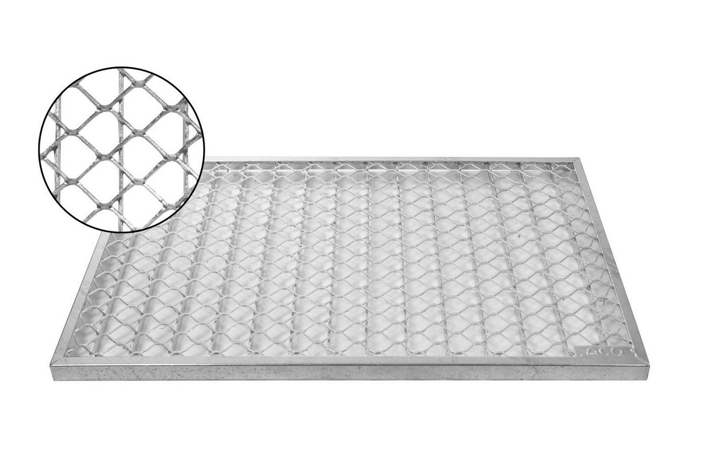 Fußmatte ACO 75x50x2cm Vario Streckmetallrost Gitterrost Eingangsrost Normrost Abstreifer Rost, ACO Severin Ahlmann GmbH & Co. KG, rechteckig, Höhe: 20 mm, widerstandsfähig und langlebig, robust und begehbar von ACO Severin Ahlmann GmbH & Co. KG