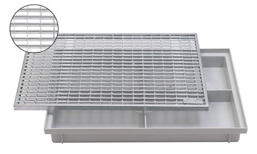 ACO 60x40cm Schuhabstreifer V-Stab Maschenrost mit Bodenwanne Vario Light Abtreter Fußmatte ACO 60x40cm Schuhabstreifer V-Stab Maschenrost mit Bodenwanne Vario Light Abtreter Fußmatte von ACO