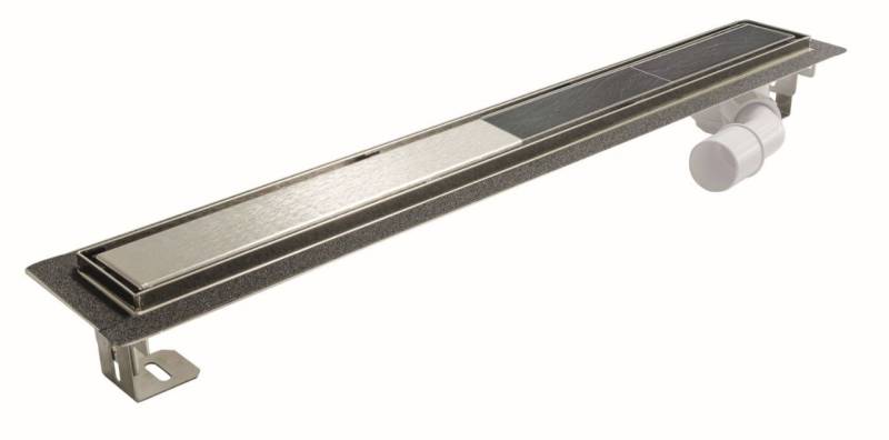 ACO Duschrinne Twist Comfort Edelstahl, 100 x 8,4 cm von ACO