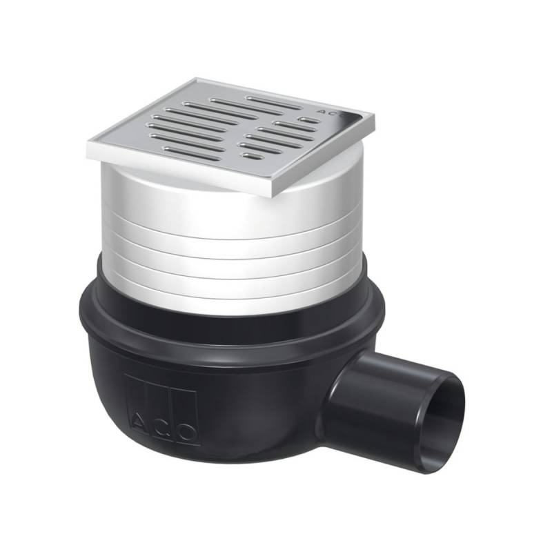 ACO Easyflow Ablauf Flatline Komplettset - waagerechter Ablauf - DN 50 von ACO
