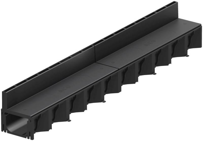 ACO Entwässerungsrinne Hexaline 2.0 Kunststoff 1 m inkl. Schlitzaufsatz von ACO