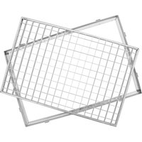 ACO - Gitterrost mit Zarge verzinkt Stahl Maschenweite 30x10mm 60 x 40 cm Höhe:2cm von ACO