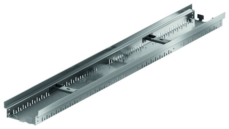 ACO Profiline Fassadenrinne, Breite 155 mm, fixe Bauhöhe-0,5 m-Stahl verzinkt-75 mm von ACO