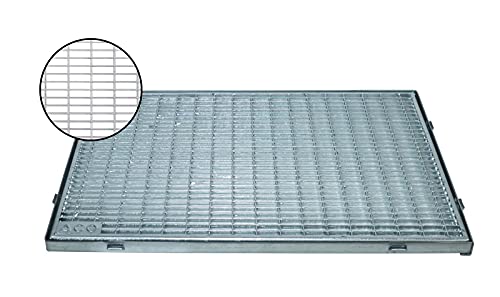 ACO Schuhabstreifer Gitterrost mit Zarge MW 30/10 Eingangsrost Normrost Abstreifer Rost, Größe:80 x 50 cm von ACO