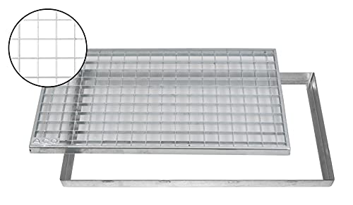 ACO Schuhabstreifer Gitterrost mit Zarge MW 30/30 Eingangsrost Normrost Abstreifer Rost, Größe:100 x 50 cm von ACO