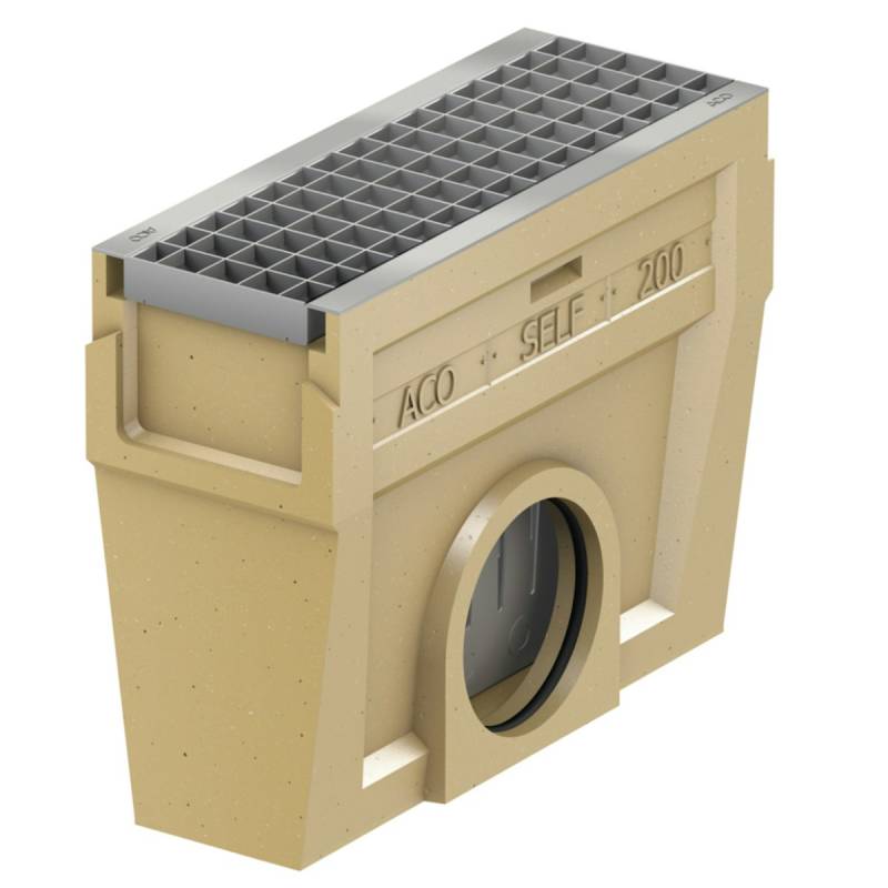 ACO Self® Einlaufkasten mit verzinktem Maschenrost - Länge 50 cm von ACO