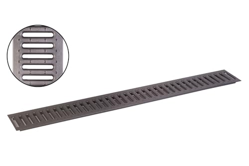 ACO Stegrost 10345 anthrazit pulverb. 1m Sanierungsrost Abdeckrost Ersatzrost Rinne von ACO