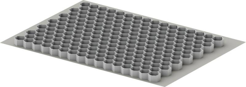ACO Self Kieswabe eco S 80 x 60 x 3 cm grau inkl. Geotextil von ACO