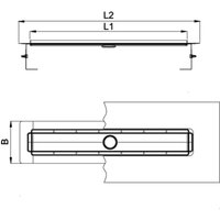 ACO ShowerDrain M+ Duschrinne 800x84 (ohne Ablauf) von ACO