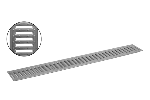 ACO Stegrost Edelstahl 1m Sanierungsrost Ersatzrost Rinnenrost Rost für Entwässerungsrinne von ACO