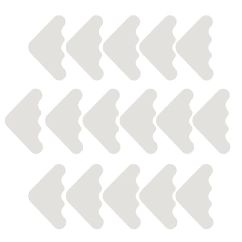 ACOGEDO Anti-Rutsch-Teppichaufkleber-16pcs Doppelseitige Kleberteppichpolster für Sofa- und Tanzmatten-Schwarz, Wiederverwendbares und Waschbares PU-Teppichband für Sichere Stütze ohne Schlupf (WHITE) von ACOGEDO